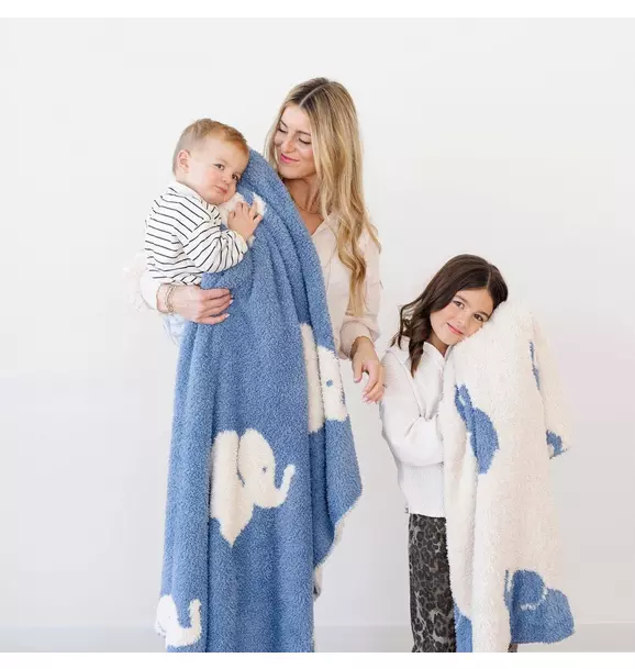 Double Layer Bamboni Blanket in Elephant