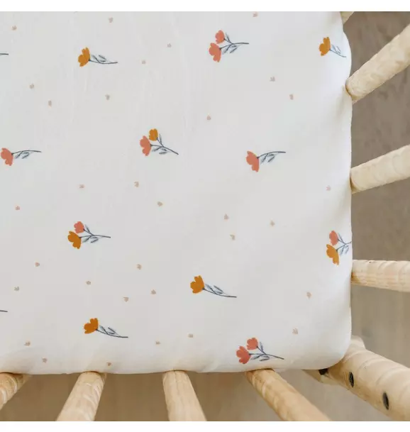 Floral Crib Sheet