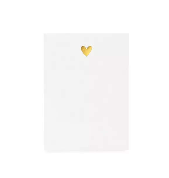 Mini Pad, Gold Heart