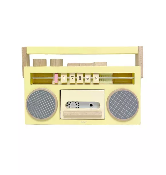 Retro Tape Recorder Boombox - Yellow