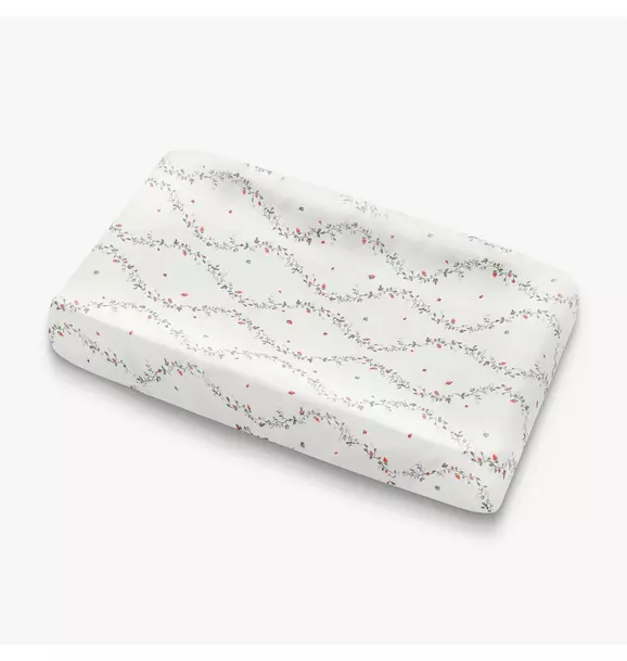 Botanical Berries Changing Pad Cover - Ivory