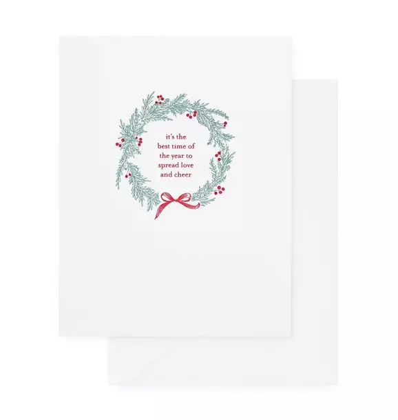 Christmas Wreath Holiday Card