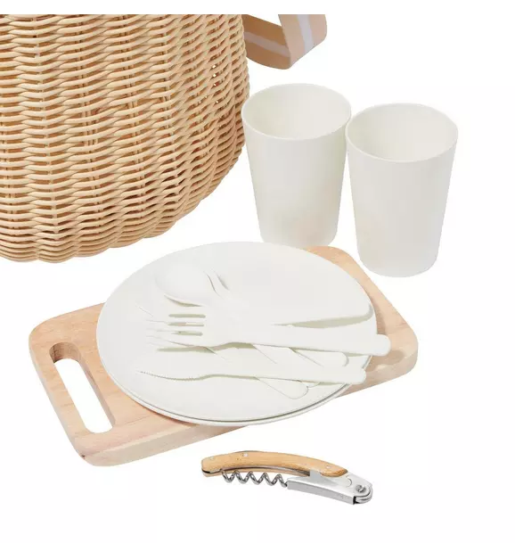 Large Picnic Basket: Le Weekend Natural
