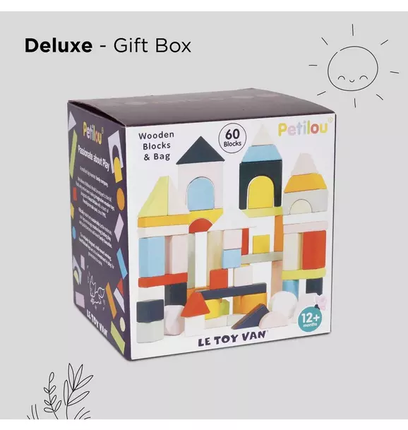 Colourful Building Blocks - 60 Piece