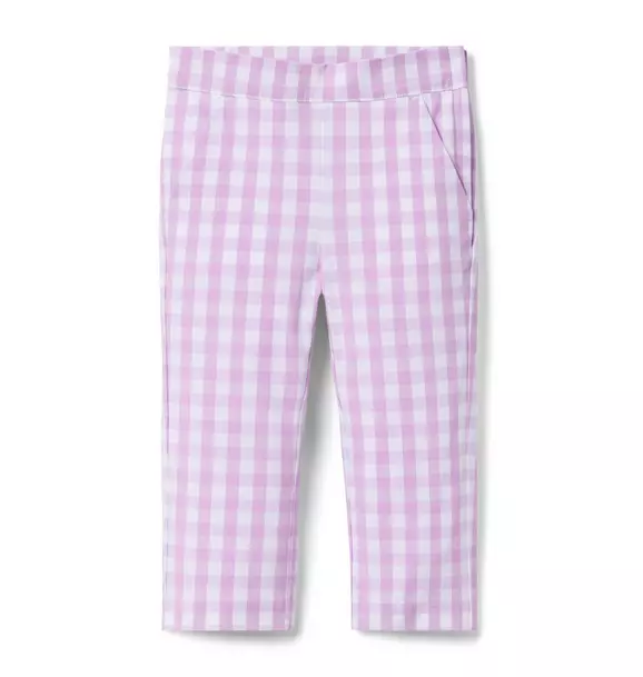 Gingham Canvas Pant