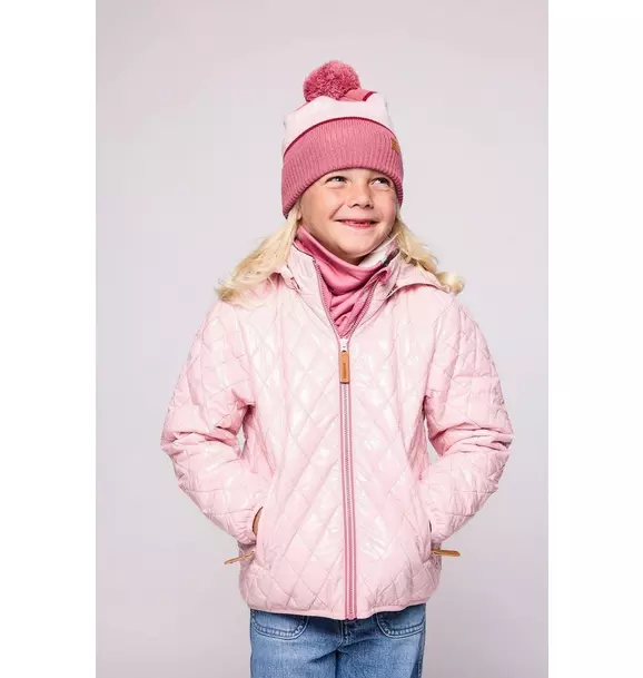 Shiny Ballerina Pink Quilted Puffer Coat