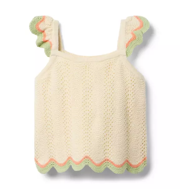 Crochet Scallop Hem Top