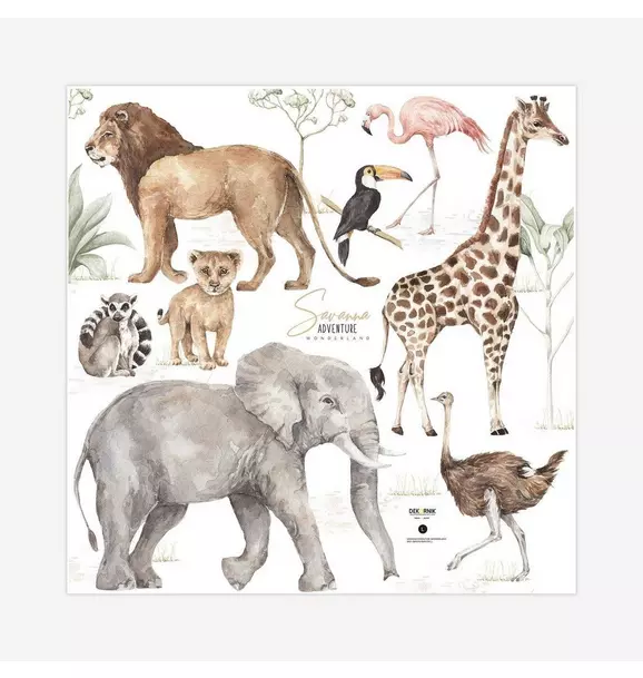 Savanna Animals Wonderland Wall Decal Set