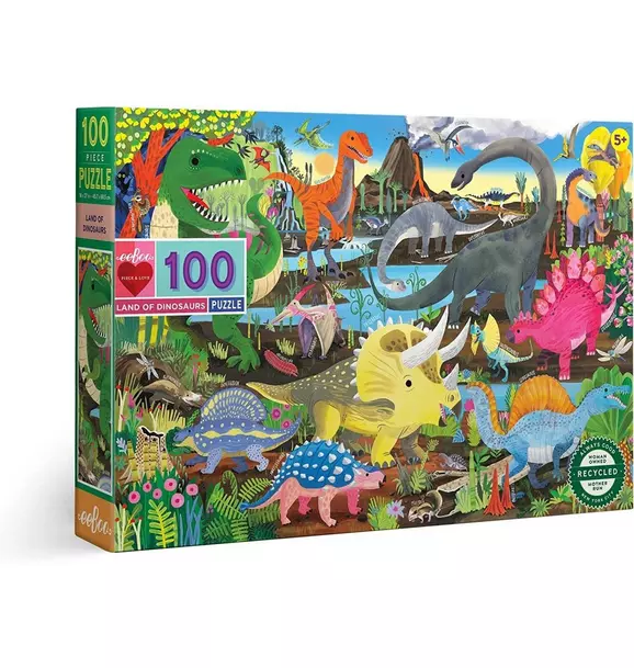 Land of Dinosaurs - 100 Piece Puzzle