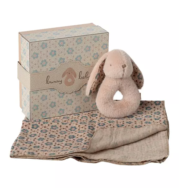 Bunny rattle set - Powder