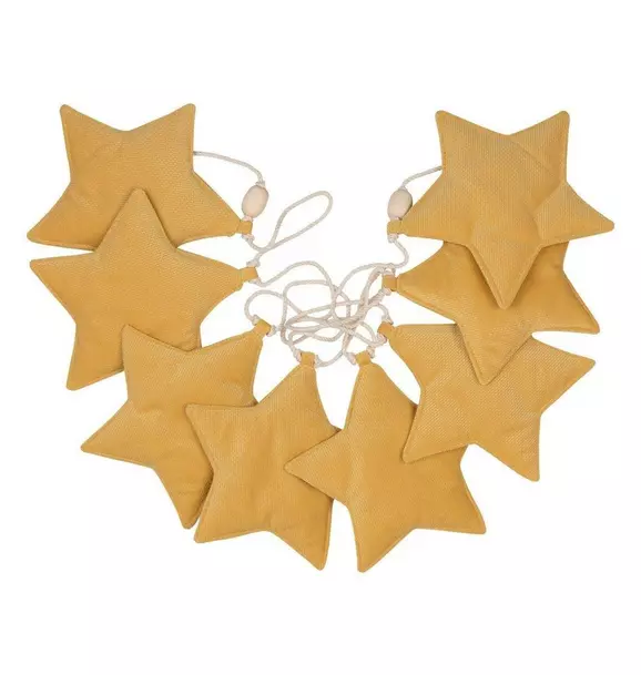 Velvet “Honey Dust” Garland with Stars