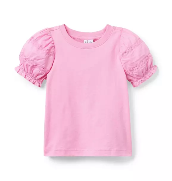 Lace Puff Sleeve Top