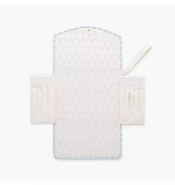 Portable Changing Pad - Blue Gingham