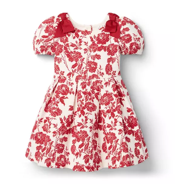 The Floral Quilted Bow Dress