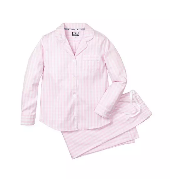 Women's Pink Gingham Pajama Set
