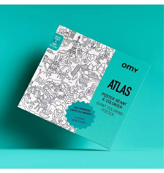 Giant Coloring Poster Atlas
