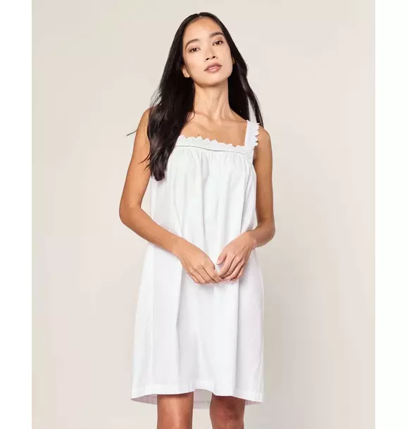 Women's Twill Esme Nightgown in White