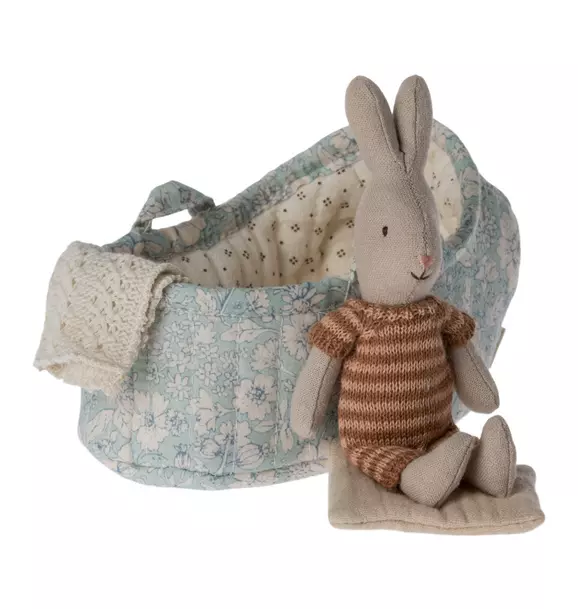 Rabbit in Carry Cot, Micro - Maroon