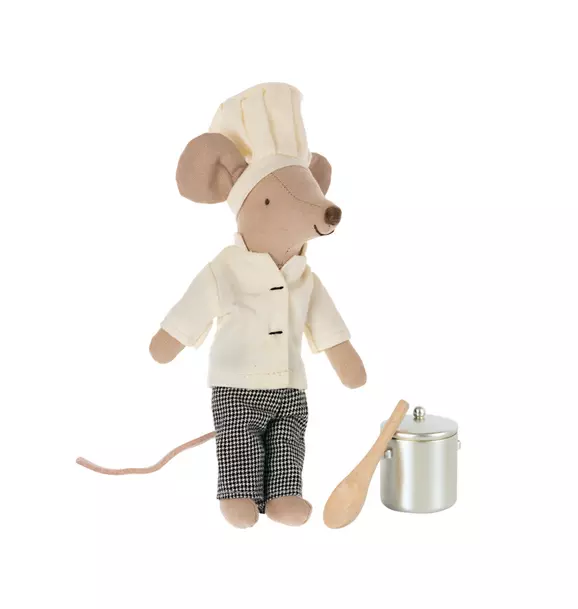 Chef mouse w. soup pot and spoon