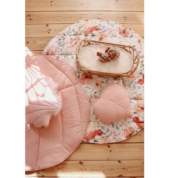 “Flower Power” Round Cotton Mat