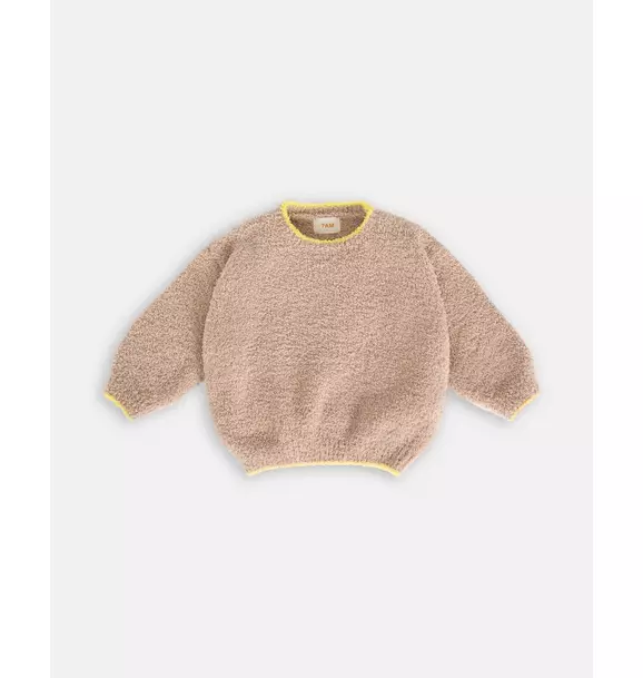 Boxy Sweater Fuzzy - Pecan