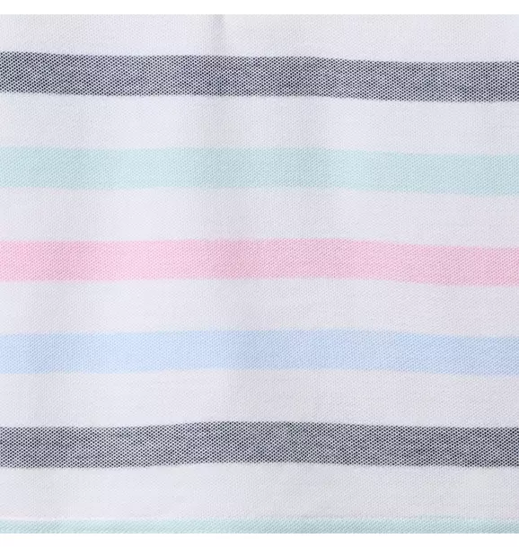 The Classic Striped Pique Polo