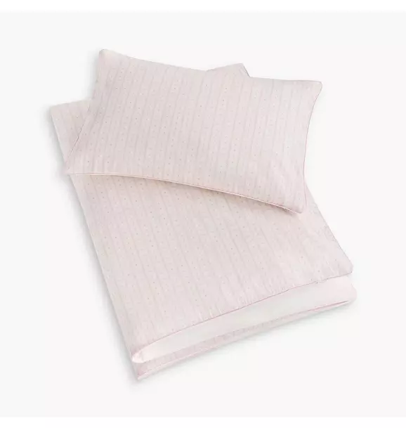 Petal Scallops Toddler Duvet Set- Pink