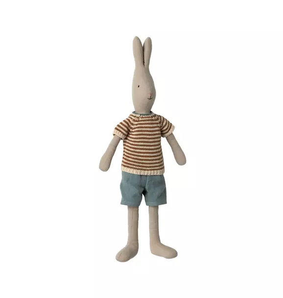 Rabbit, Size 3 - Knitted Shirt and Shorts