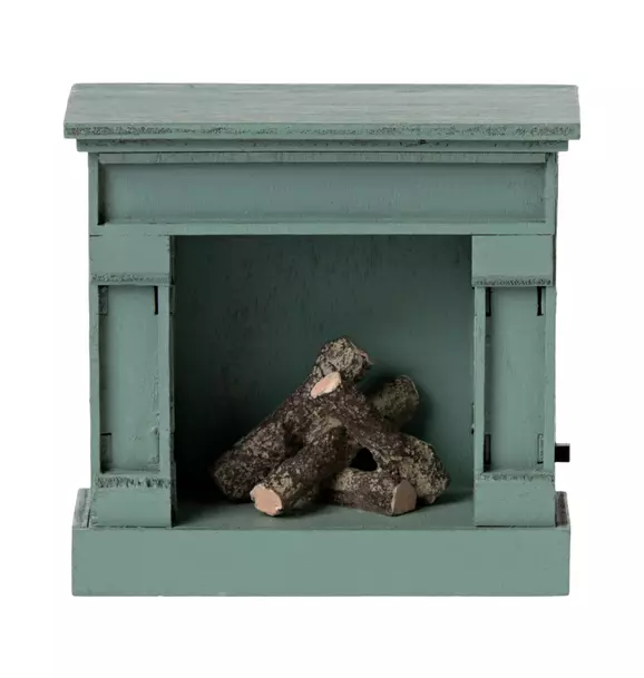 Fireplace, Mouse - Blue
