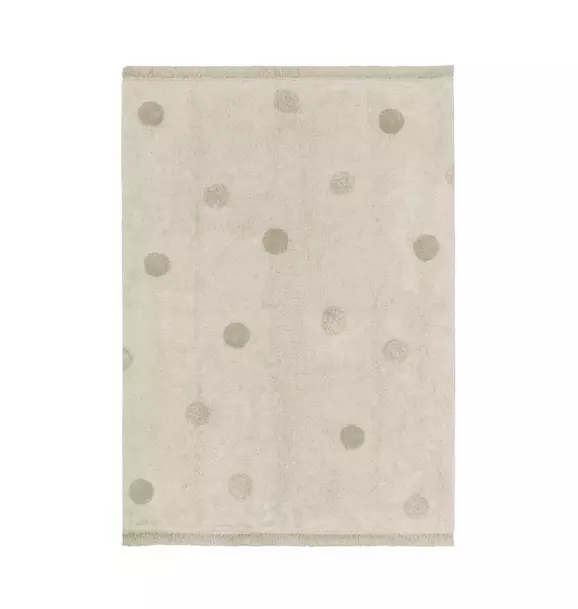 Washable Rug Hippy Dots Olive