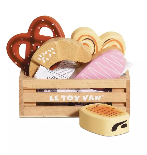 Bakery & Patisserie Wooden Market Crate - 6 Piece