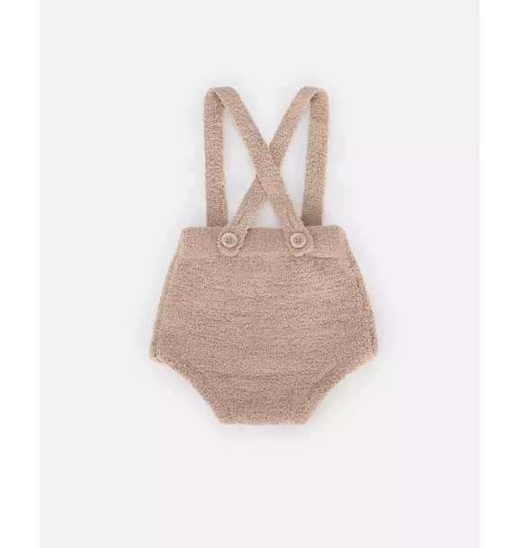 Suspender Bloomers Fuzzy - Pecan