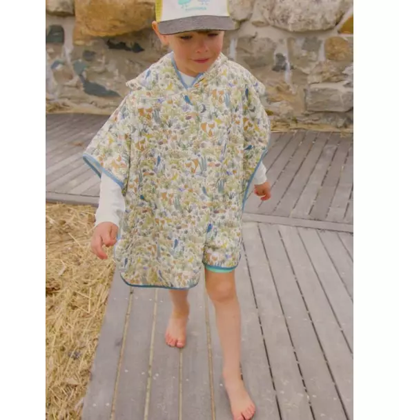 Foxy Forest Swim Poncho