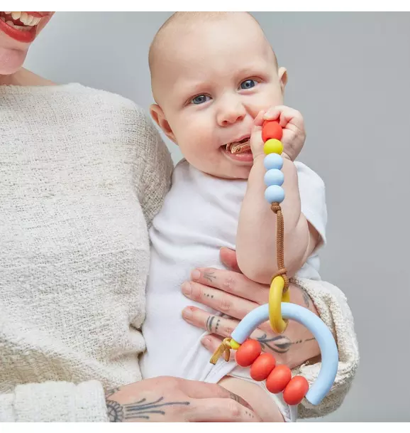Primary Arch Ring Teether + Clip Set