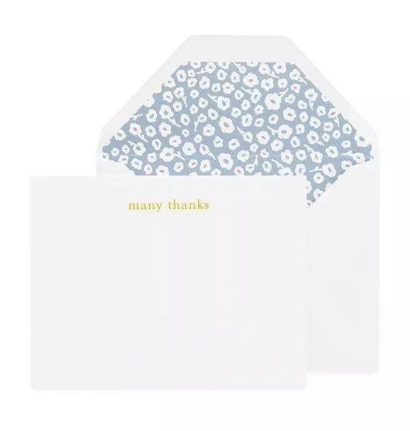 Many Thanks, Floral Greeting Card