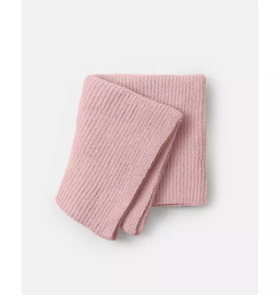 Ribbed Blanket Fuzzy - Ash Rose
