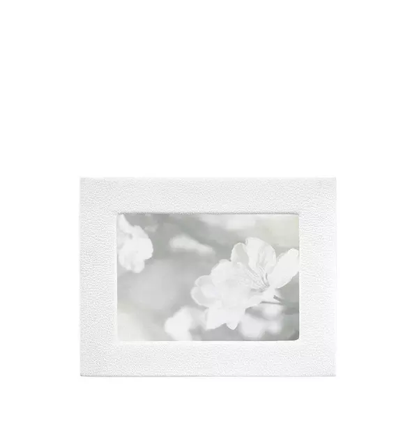 Studio Frame White Pebble Grain Leather