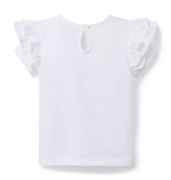 Butterfly Ruffle Sleeve Tee