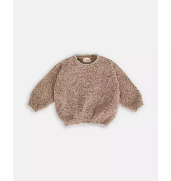 Boxy Sweater Fuzzy - Taupe