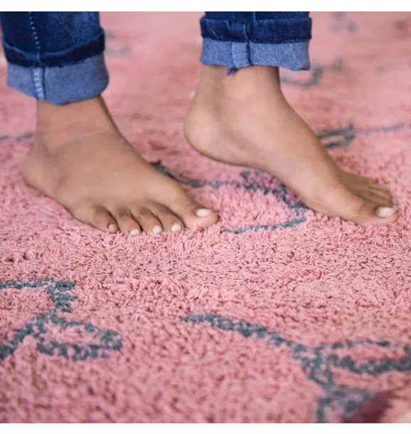 Washable Rug English Garden Ash Rose