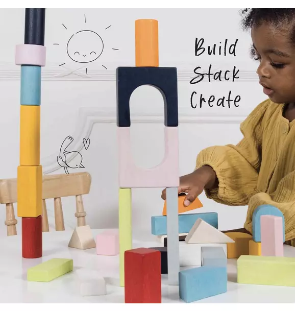 Colourful Building Blocks - 60 Piece