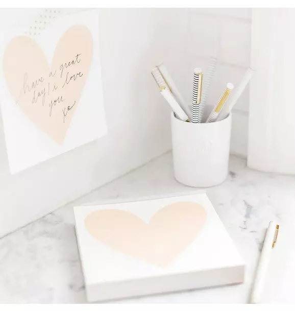 Heart Desk Notepad