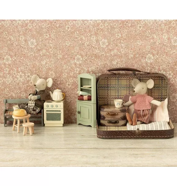 Corner Cabinet, Mouse - Light Green
