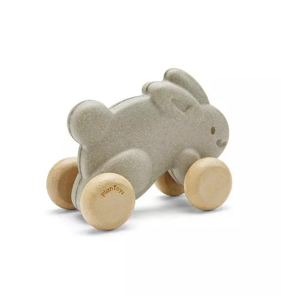 Push Along Bunny - Gray