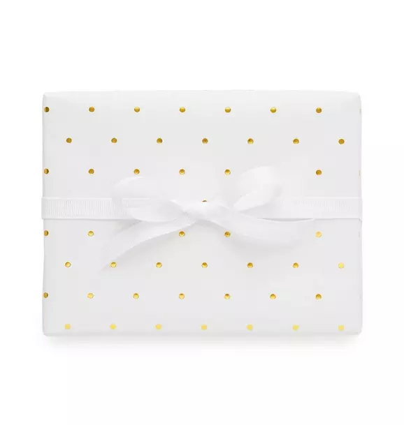 Gold Swiss Dot Wrap Roll