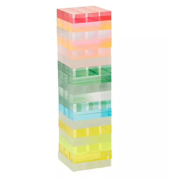 Lucite Jumbling Tower - Ombre Sherbert