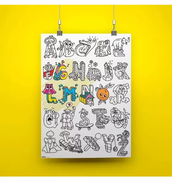 Giant Coloring Poster ABC
