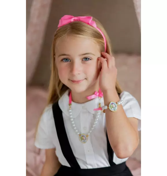Eloise™ x Bits & Bows Bow Pearls Cameo Necklace