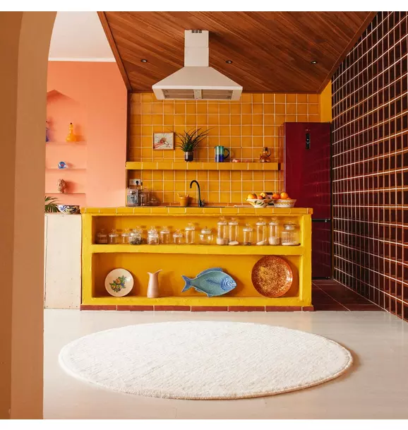 Woolable Rug Rond Natural
