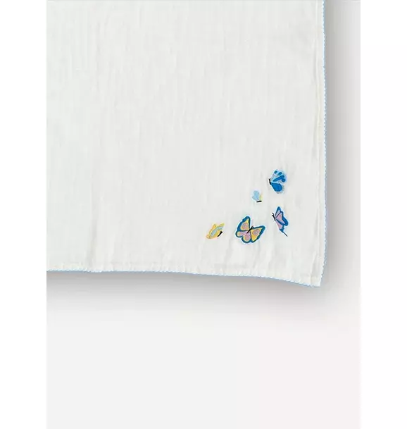 Butterfly Embroidered Shawl Blanket